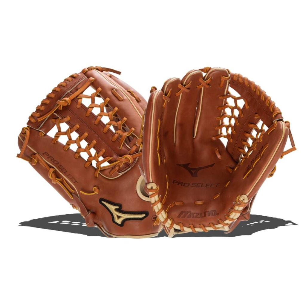 Select 12.75” Outfield offers soft, responsive feel and deep pocket control right out of the box. Ideal for center fielders and corner outfielders.