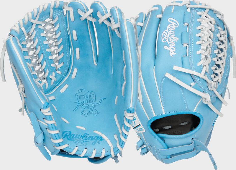 The Rawlings Heart of the Hide Utility delivers elite versatility in 11.5” or 12” sizes—perfect for two-way players, utility infielders, and outfielders needing one premium glove.