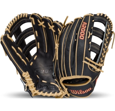 The Wilson A2000 SuperSkin 12.75” OF combines Pro Stock Leather palm with water-resistant SuperSkin back for elite outfield performance in all conditions.