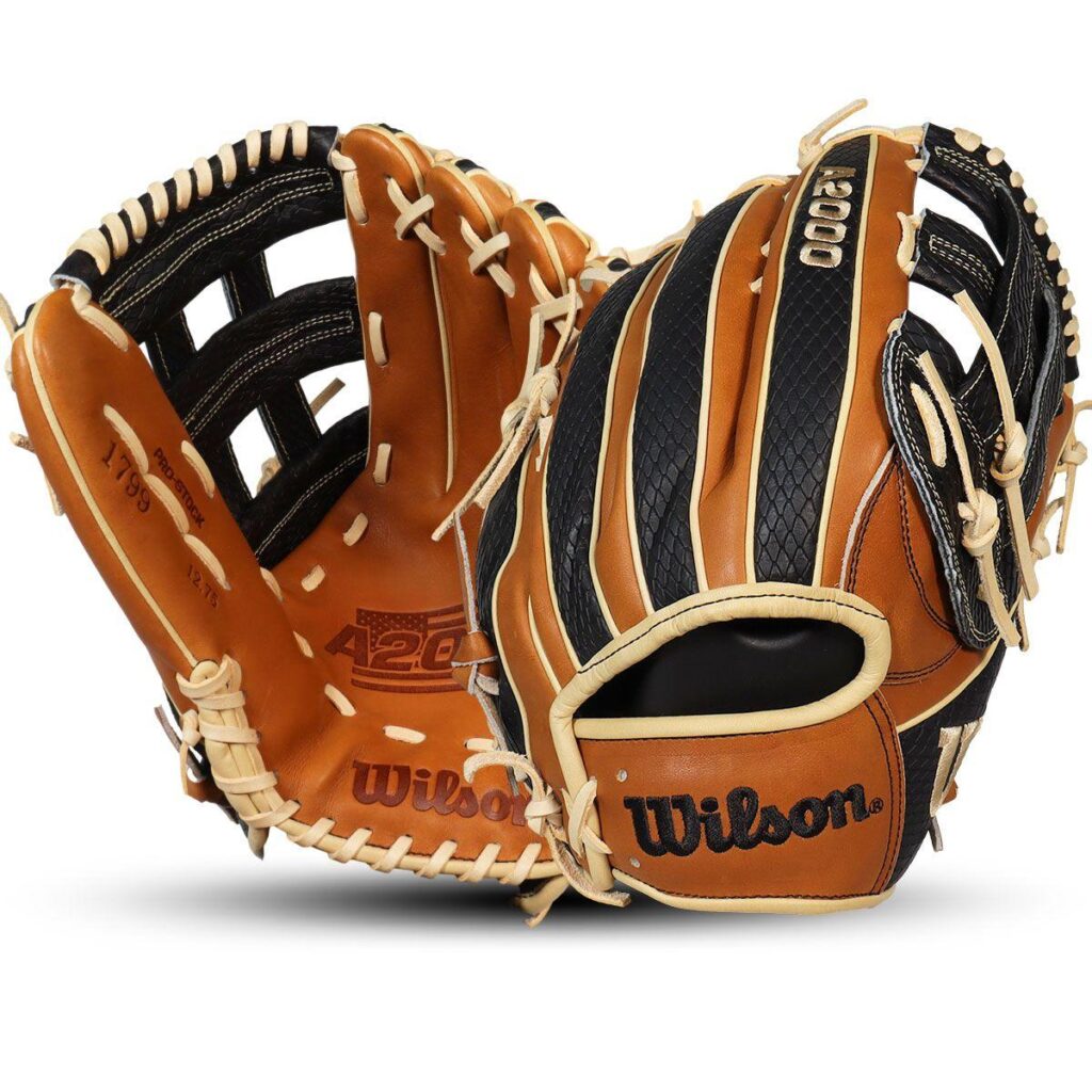 The Wilson A2000 1B delivers pro-level scooping control, deep pocket security, and durable Dual Welting construction in a 12.75” size for serious first basemen.